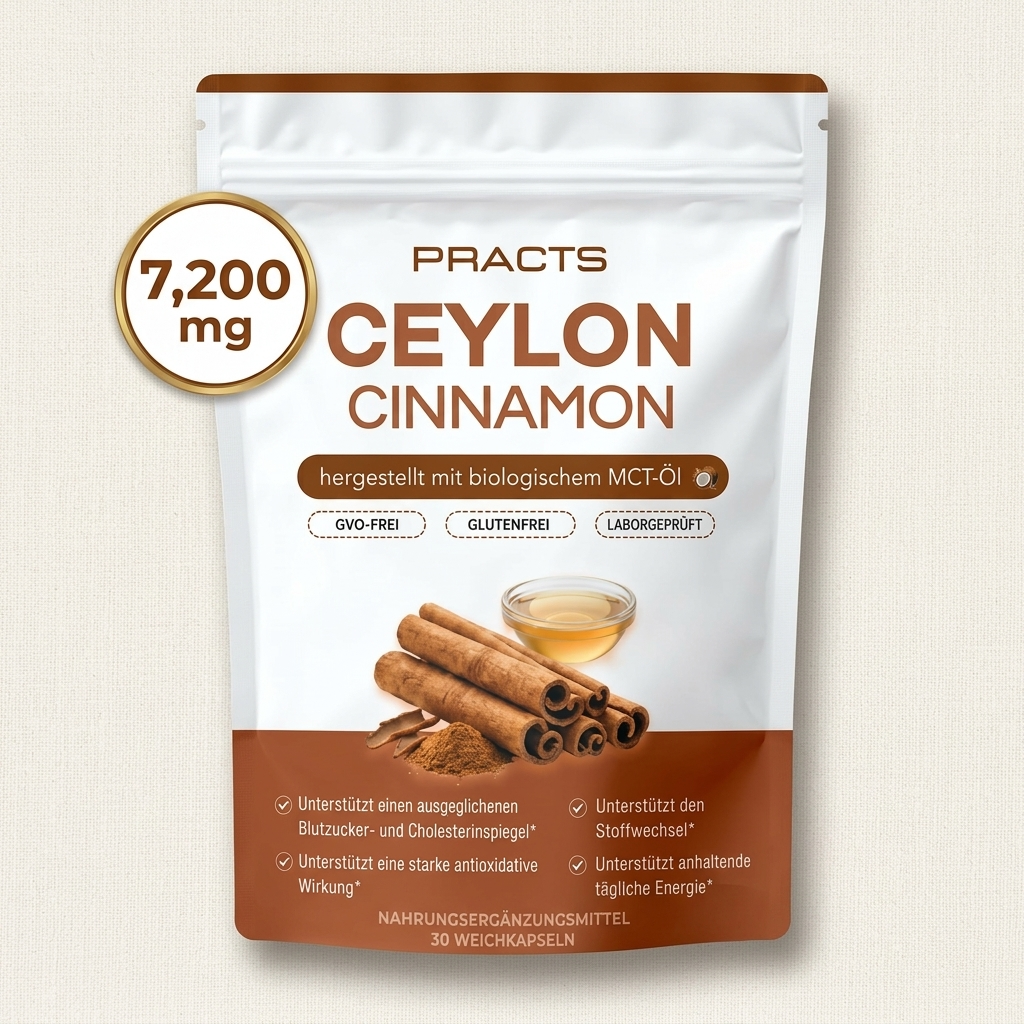 PRACTS Ceylon-Zimt, entsprechend 7.200 mg, mit MCT-Öl