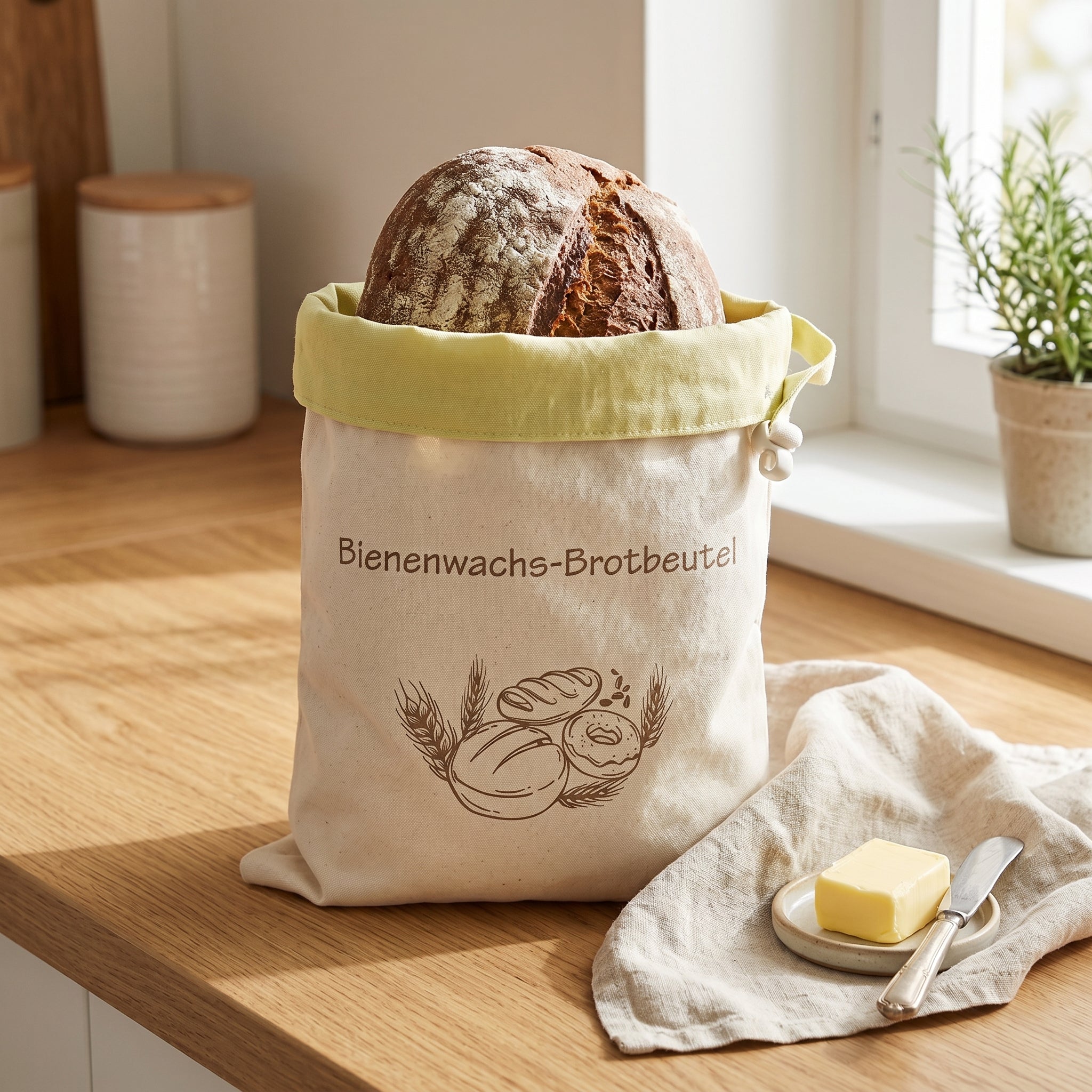 PRACTS Bienenwachs-Brotbeutel