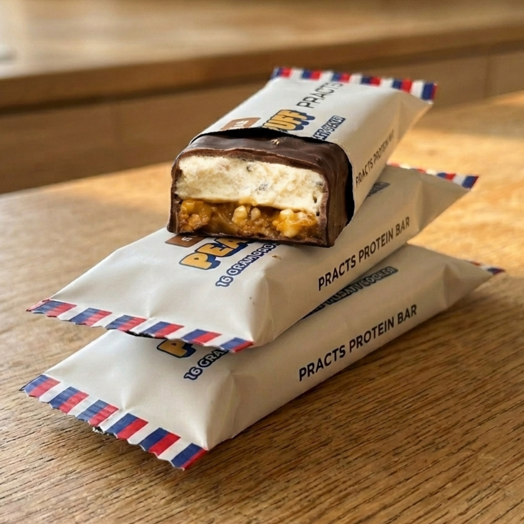 PRACTS Peanut Puff Protein Bars-DE