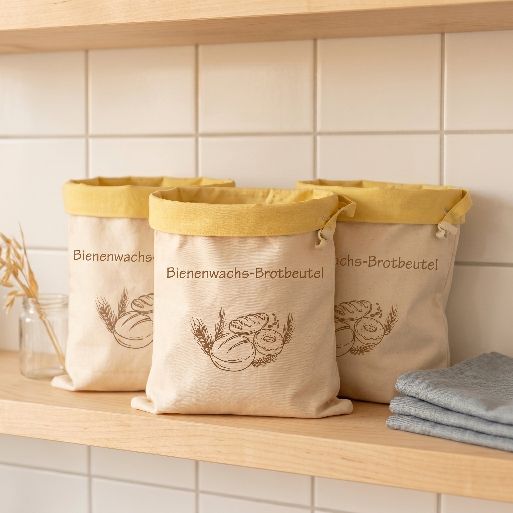 PRACTS Bienenwachs-Brotbeutel