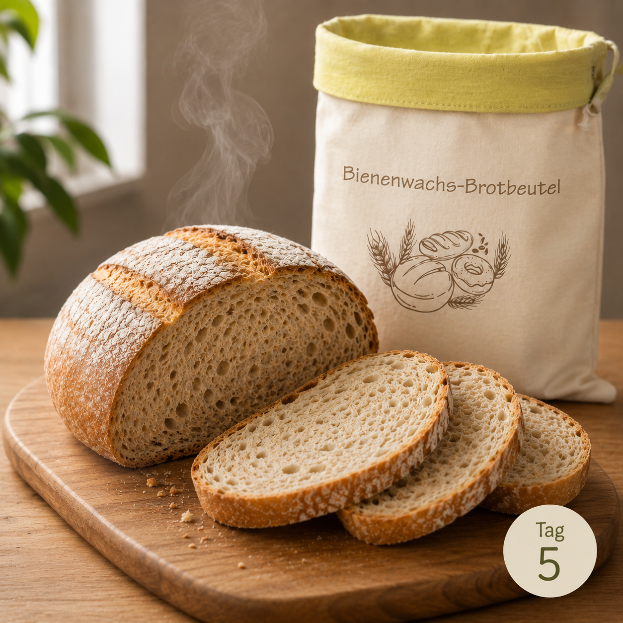 PRACTS Bienenwachs-Brotbeutel